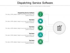 Dispatching service software ppt powerpoint presentation model portrait cpb