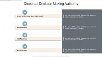 Dispersal Decision Making Authority In Powerpoint And Google Slides Cpb