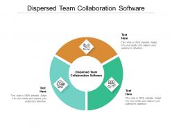Dispersed team collaboration software ppt powerpoint presentation model ideas cpb