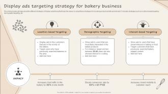 Display Ads Targeting Strategy For Implementing Advanced Advertising Plan For Bakery Business Mkt Ss