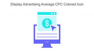 Display Advertising Average Cpc Colored Icon In Powerpoint Pptx Png And Editable Eps Format