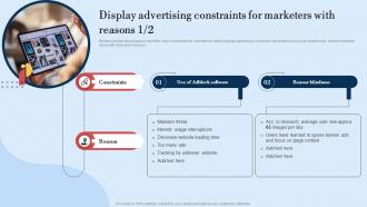 Display Advertising Constraints For Guide For Implementing Display Marketing MKT SS V