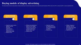 Display Advertising Models And Its Targeting Strategies Powerpoint Presentation Slides MKT CD V Graphical Adaptable