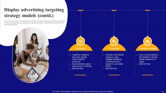Display Advertising Models And Its Targeting Strategies Powerpoint Presentation Slides MKT CD V Image Pre-designed