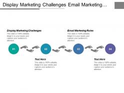 Display marketing challenges email marketing rules loyalty strategy cpb