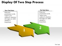 Display Of Two Step Process Manufacturing Flow Chart Symbols Powerpoint Templates