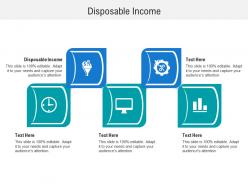 Disposable income ppt powerpoint presentation portfolio vector cpb