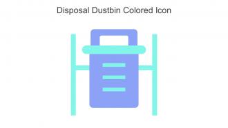 Disposal Dustbin Colored Icon In Powerpoint Pptx Png And Editable Eps Format