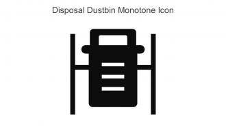 Disposal Dustbin Monotone Icon In Powerpoint Pptx Png And Editable Eps Format