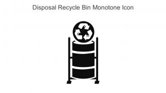 Disposal Recycle Bin Monotone Icon In Powerpoint Pptx Png And Editable Eps Format