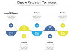 Dispute resolution techniques ppt powerpoint presentation inspiration cpb
