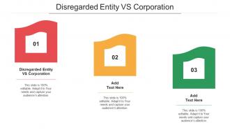 Disregarded Entity Vs Corporation Ppt Powerpoint Presentation Pictures Show Cpb