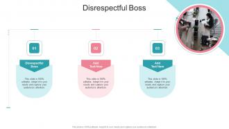 Disrespectful Boss In Powerpoint And Google Slides Cpb