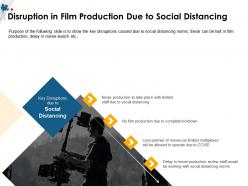 Disruption in film production due to social distancing few ppt powerpoint presentation file good