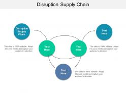 Disruption supply chain ppt powerpoint presentation summary ideas cpb