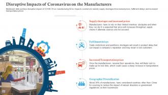Disruptive impacts of coronavirus covid business survive adapt post recovery strategy manufacturing