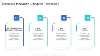 Disruptive Innovation Disruptive Technology In Powerpoint And Google Slides Cpb