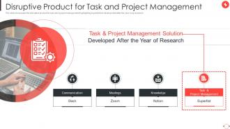 Disruptive Product For Task And Project Management Superlist Pitch Deck