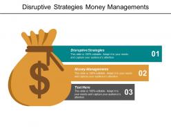 Disruptive strategies money managements organization change management tools cpb