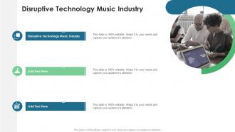 Disruptive Technology Music Industry In Powerpoint And Google Slides Cpb