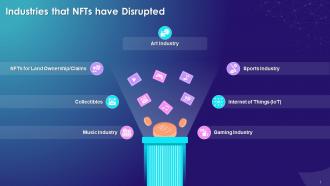 Disrupts Of Nfts In Blockchain Technology Training Ppt