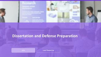 Dissertation And Defense Preparation PPT Outline AT