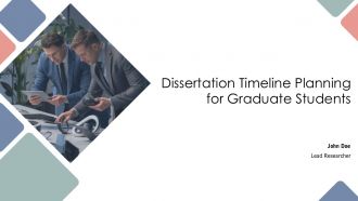 Dissertation Timeline Planning For Graduate Students PPT Summary AT