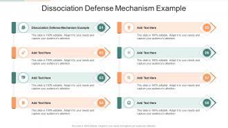 Dissociation Defense Mechanism Example In Powerpoint And Google Slides Cpb