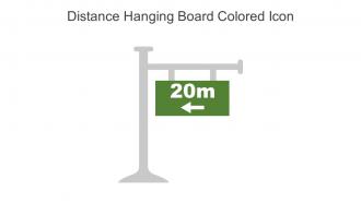 Distance Hanging Board Colored Icon In Powerpoint Pptx Png And Editable Eps Format