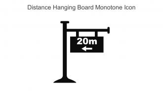 Distance Hanging Board Monotone Icon In Powerpoint Pptx Png And Editable Eps Format