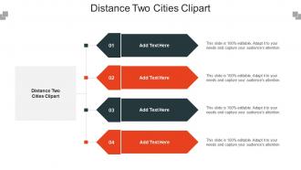 Distance Two Cities Clipart Ppt Powerpoint Presentation Show Elements Cpb