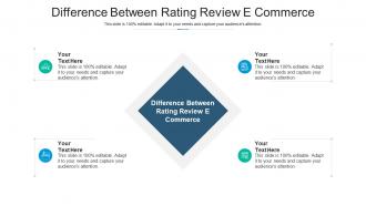 Distinction between rating review e commerce ppt powerpoint presentation slides cpb