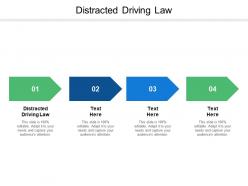 Distracted driving law ppt powerpoint presentation icon design templates cpb