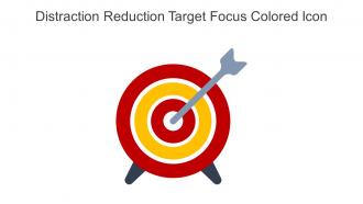 Distraction Reduction Target Focus Colored Icon In Powerpoint Pptx Png And Editable Eps Format