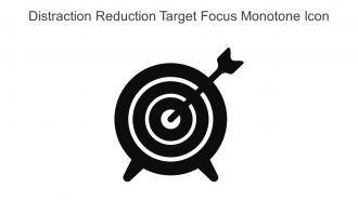 Distraction Reduction Target Focus Monotone Icon In Powerpoint Pptx Png And Editable Eps Format
