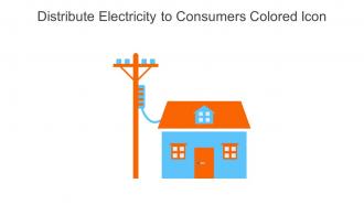 Distribute Electricity To Consumers Colored Icon In Powerpoint Pptx Png And Editable Eps Format