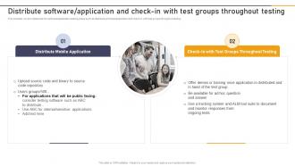 Distribute Software Application And Check In With Test Groups Enterprise Application Playbook