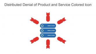 Distributed Denial Of Product And Service Colored Icon In Powerpoint Pptx Png And Editable Eps Format