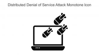 Distributed Denial Of Service Attack Monotone Icon In Powerpoint Pptx Png And Editable Eps Format