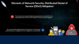 Distributed Denial Of Service DDoS Mitigation As An Element Of Network Security Training Ppt