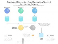 Distributed diagnostics cloud computing standard architecture patterns ppt presentation diagram