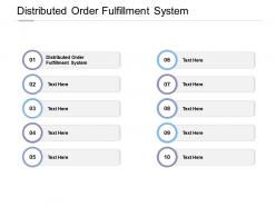 Distributed order fulfillment system ppt powerpoint presentation infographic template cpb