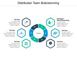 Distributed team brainstorming ppt powerpoint presentation styles images cpb