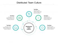 Distributed team culture ppt powerpoint presentation pictures layout ideas cpb