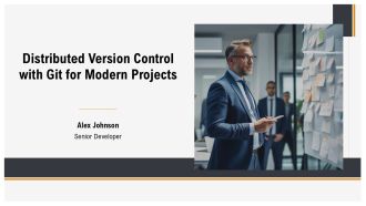 Distributed Version Control With Git For Modern Projects PPT Outline AT