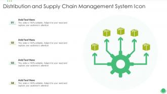 Distribution And Supply Chain Management System Icon