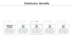 Distribution benefits ppt powerpoint presentation layouts guidelines cpb