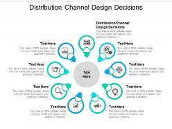 Distribution channel design decisions ppt powerpoint presentation gallery slideshow cpb