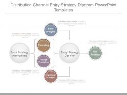 Distribution channel entry strategy diagram powerpoint templates