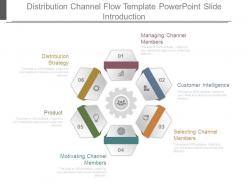 Distribution channel flow template powerpoint slide introduction